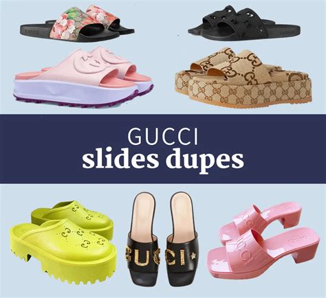 gucci slide dupes|gucci inspired slides.